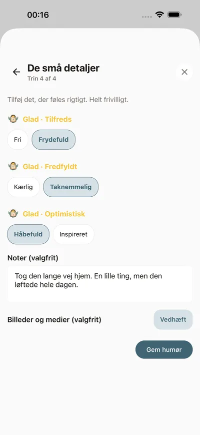 Dit daglige humørtjek — BrightLog