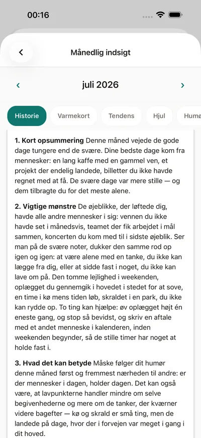 Forstå dine egne mønstre — BrightLog