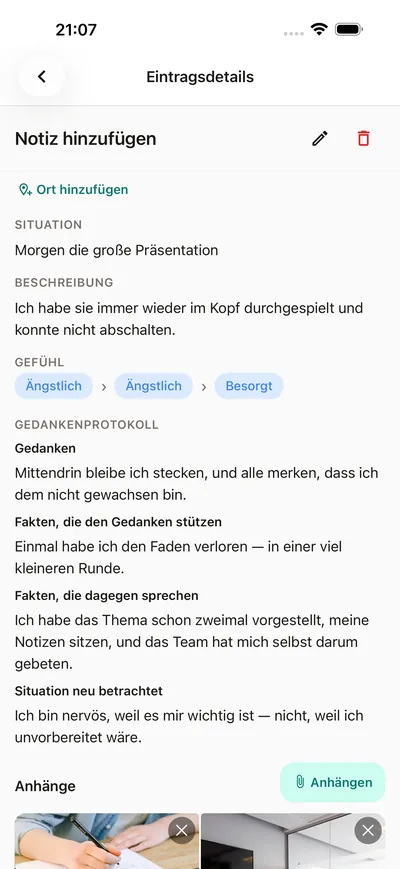 Stell den Gedanken infrage — BrightLog