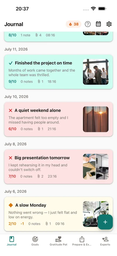 Your private mood journal — BrightLog