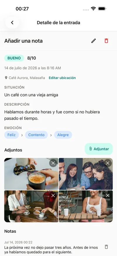 Guarda el momento con sus fotos — BrightLog