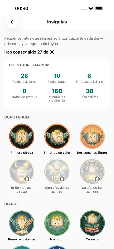 Celebra cada logro — BrightLog