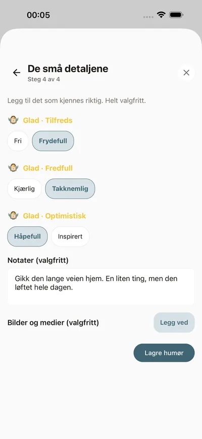 Din daglige humørsjekk — BrightLog