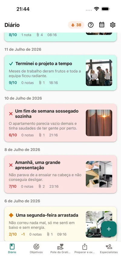 O diário privado do teu humor — BrightLog