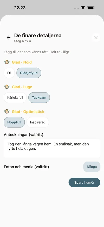 Din dagliga humörkoll — BrightLog